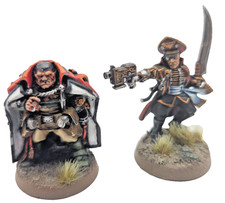 Pacchetto Warhammer 40k Astra Militarum Creed e Commissario Castellan dipinto