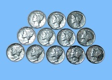 Estate Mercury Silver Dime ~