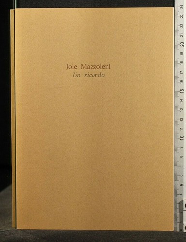Ricordo jole mazzoleni - ricordo.,
