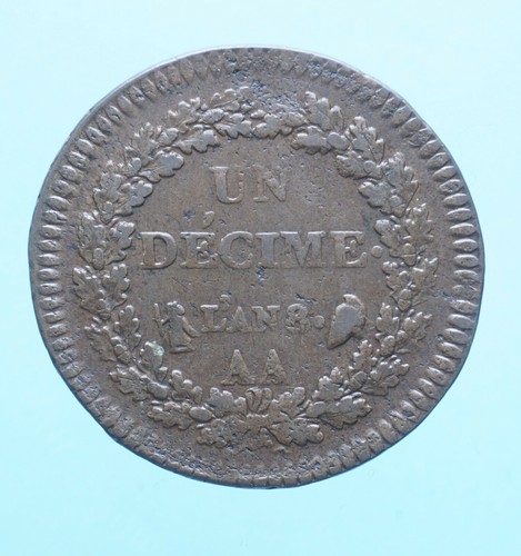 Francia decime 8 monete - francia,