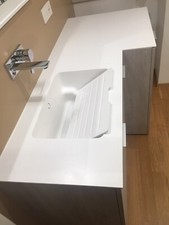 Top Lavanderia In Acritek Bianco Opaco