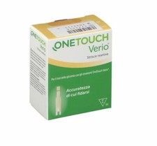 One touch Verio 25 strisce reattive diabete test glicemia lifescan SCADENZ 01/27