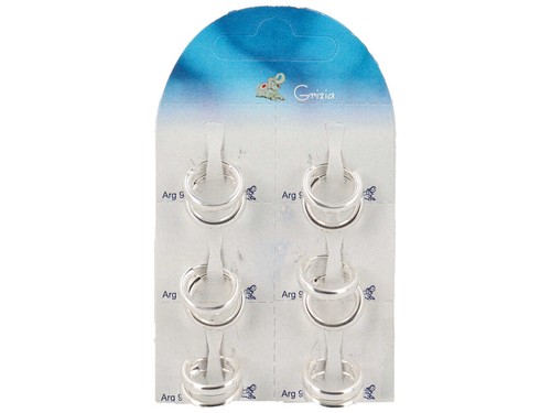 Cerchietti argento 3x16mm 12pz - cerchietti,