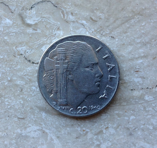 Centesimi lire 1940 - 20,