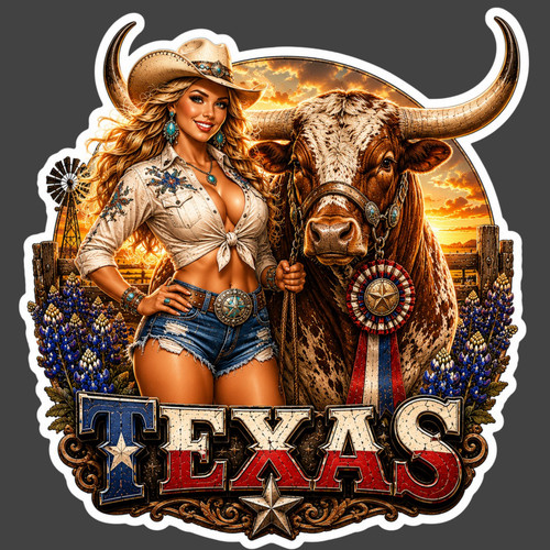Texas sticker vinyl - texas,
