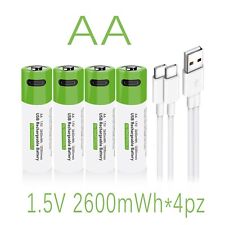 4 batterie al litio stilo AA