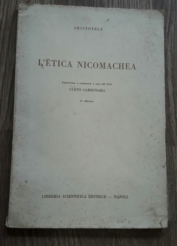 Aristotele etica nicomachea - l'etica,