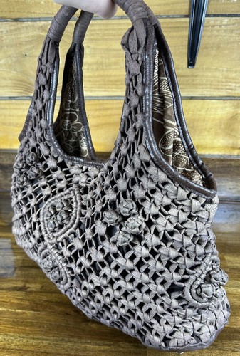 Borsa tracolla hobo macramè - hobo,
