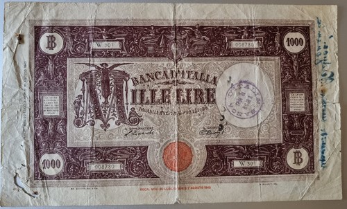 Mille lire banconota 1946 - 1946,