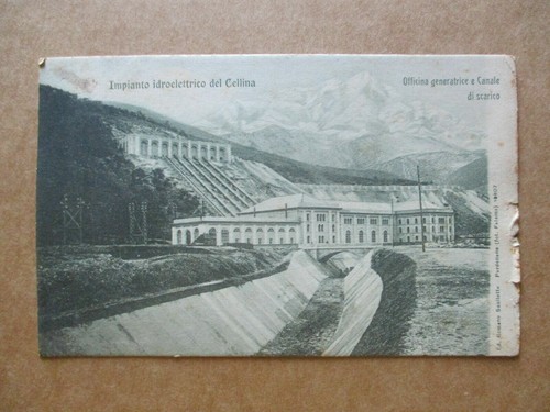 Cartolina cellina impianto - cartolina,