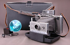 Polaroid Land Camera modello 240-Flash-Cinghie in pelle-Soffietto-Custodia-Carta-VTG
