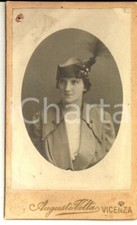 1915 VICENZA Ritratto Maria Maddalena BOTTENE in WEBER a 26 anni - Foto VOLTA