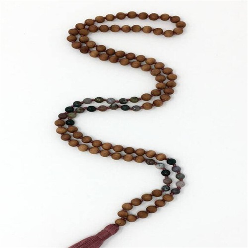 Collana mala agata indiana - collana,