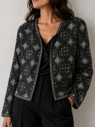 Giacca vintage perle perline