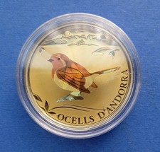 MOLTO RARA   gr.27    PROOF  ANDORRA UN DINARO 2012 MONETA DA COLLEZIONE