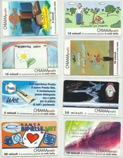 °LOTTO 3 di otto carte CHIAMAGRATIS - buone  - usate (vedi foto!) °