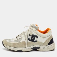 Sneakers basse Chanel grigio
