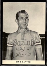 cartolina postcard ciclismo Gino Bartali Con Autografo