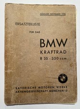 BMW R35 - Lista ricambi - 1938