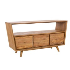 CIPI PADAT 150 Consolle bagno teak naturale levigato 3 cassetti effetto trave