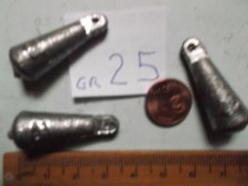 piombi con anello da pesca bolentino plomb palangrotte 25 gr  pz 3