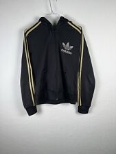 Adidas Felpa Hoodie Nero Oro taglia XL Donna Women Top Jacket