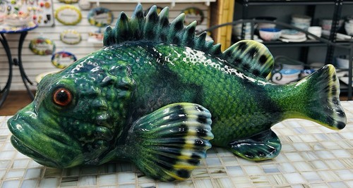 Ceramica siciliana cernia - ceramica,