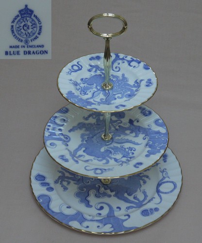 Royal worcester blue - "blue, dragon"