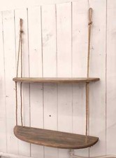 PENSILE Mensola 2 piani legno