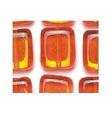 Perline arancione quadrato 8