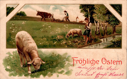 Litho pasqua bambino bambini - litho,