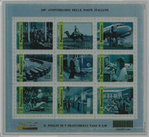 2012 italia 150 poste in - 150,