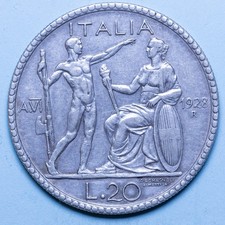 VITTORIO EMANUELE III 20 LIRE