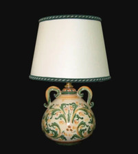 Lume da Comodino Ceramica Artigianale Abatjour Lampada da Tavolo Camera da Letto