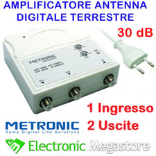Amplificatore D'antenna Digitale per Interni guadagno 28 db regolabile DTT DVBT2