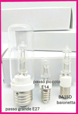 Lampadina Lampade Alogene tubolari  passo  E27   E14   BA15D   Dimmerabile vetro