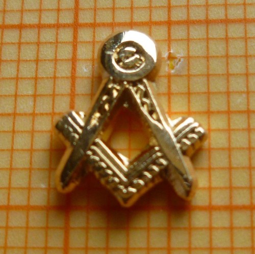 Masonic pin badge mm square - pin,