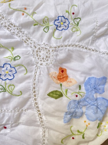 Tovaglia vintage ricamata - vintage,