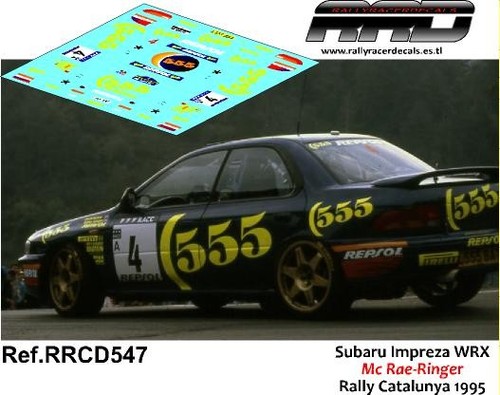 Decal calca subaru - 1/43:,