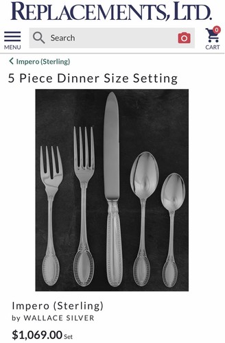 Wallace impero set posate - wallace,