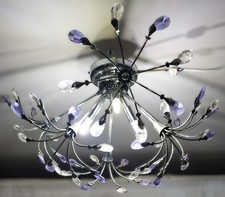 Purple, White Glass Ceiling