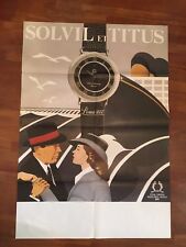 manifesto,POSTER ,SOLVIL ET TITUS,ROMA  orologi,SWISS WATCHES ,CASABLANCA BOGART