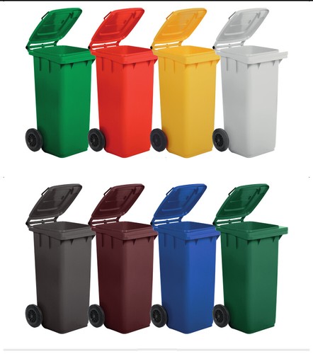 Bidone monocolore due - a, ruote