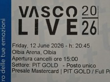Biglietto vasco olbia prato - vasco,