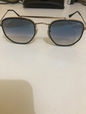 Occhiali da Sole Ray-Ban Rb3648 The Marshal 001/3F Oro/ Blu Usati Pochissimo