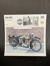 CARTE FICHE MOTO collection