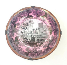 Piattino Antico in Porcellana Davenport Durham 13 cm