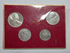 Vaticano Monete Serie Divisionale 1 2 5 10 Lire Pio XII Anno 1950