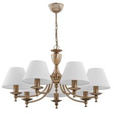 Lampadario con paralume largo