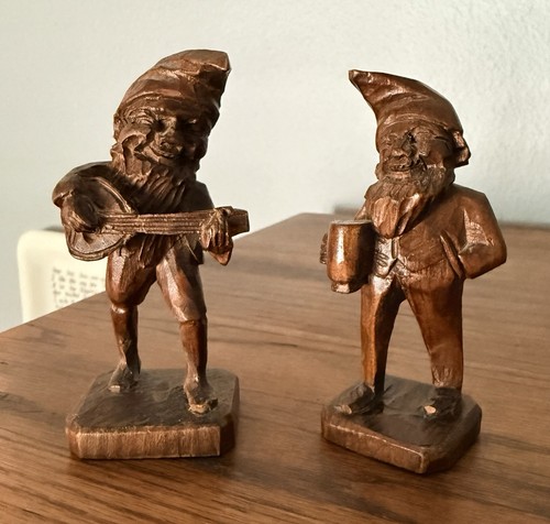 Statuine gnomi legno - gnomi, in